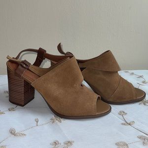 Beautiful Brazilian Brown Suede Leather Heels